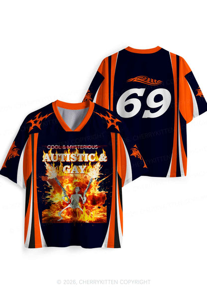 Autistic Gay Skeleton Pride Y2K Sport Jersey Shirts Cherrykitten