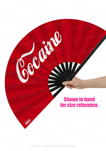 Special Cola Y2K Rave Hand Fan Cherrykitten