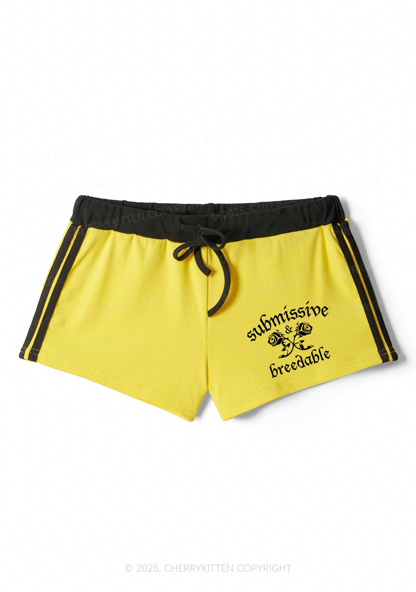 Submissive And Breedable Y2K Drawstring Mini Shorts Cherrykitten
