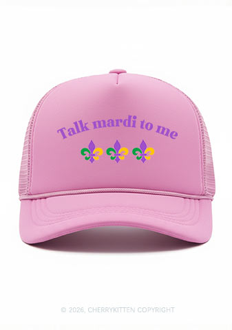 Talk Mardi To Me Y2K Trucker Hat Cherrykitten