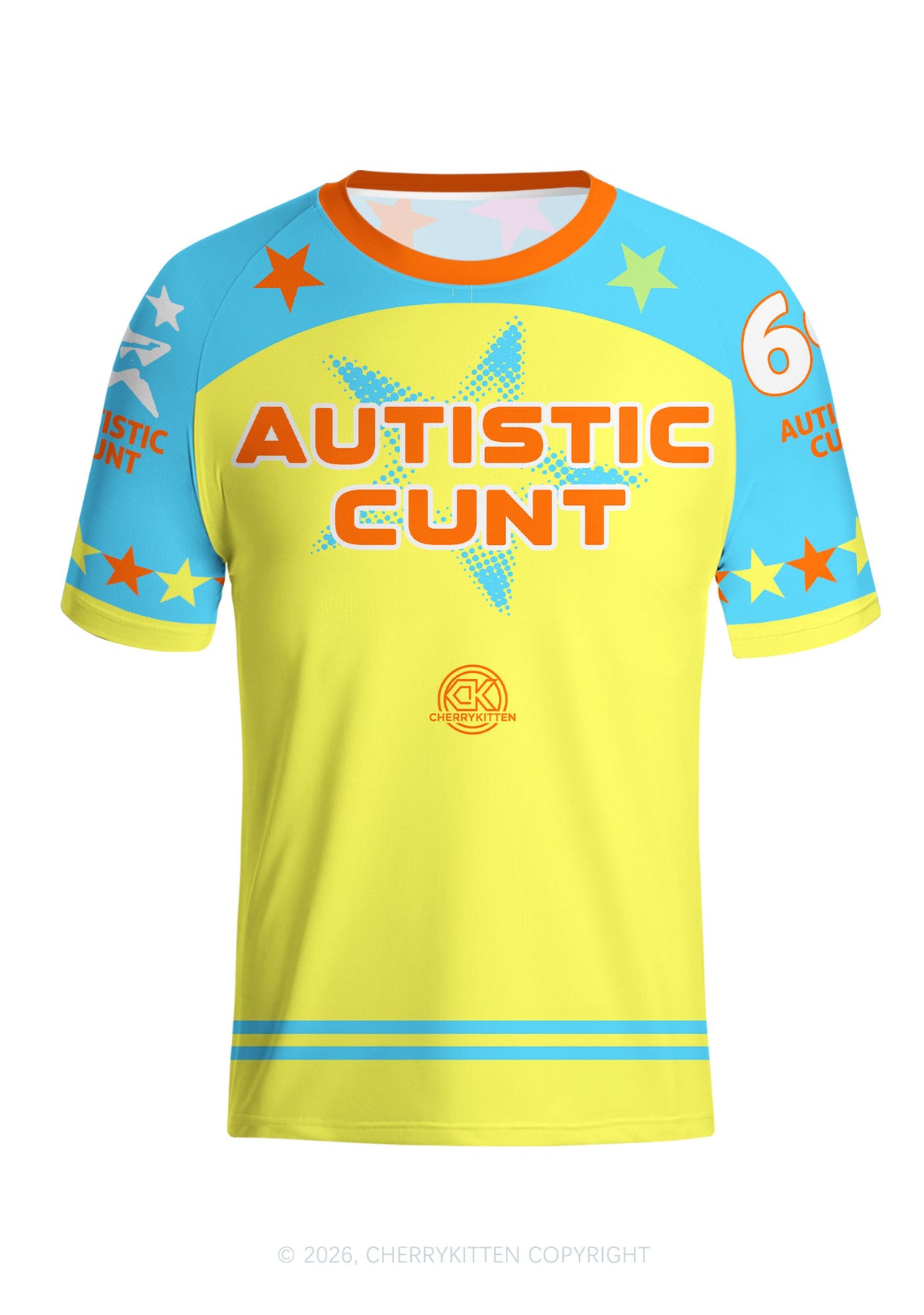 Autistic Cxxt Stars Y2K Football Jersey Shirts Cherrykitten