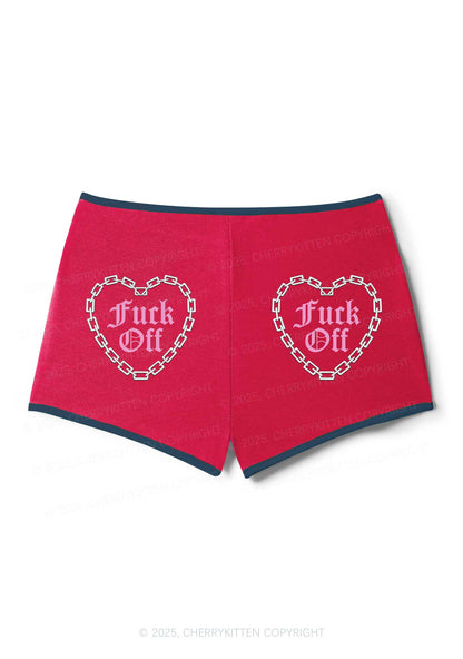 Fxxk Off Y2K Booty Shorts Cherrykitten