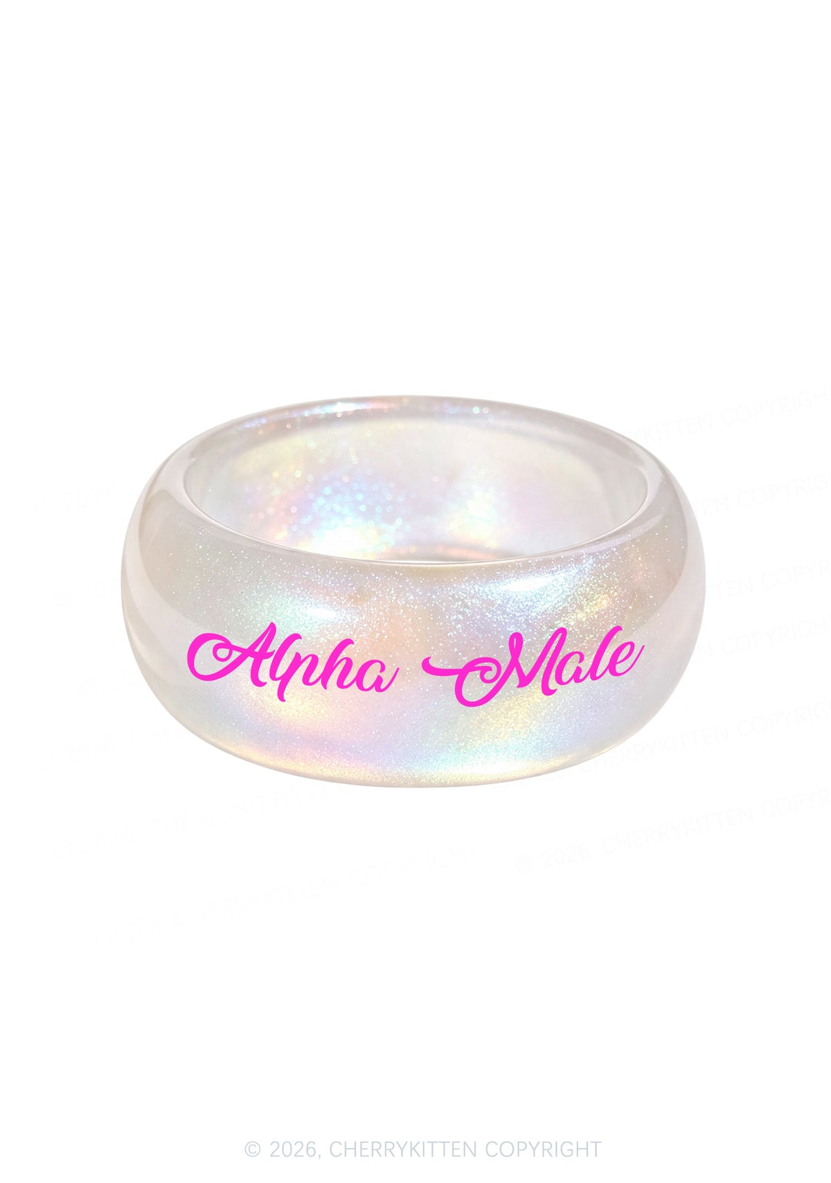 Alpha Male Y2K Cuff Bangle Cherrykitten
