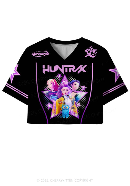 Custom Kpop Stars Y2K Crop Sport Jersey Shirts Cherrykitten