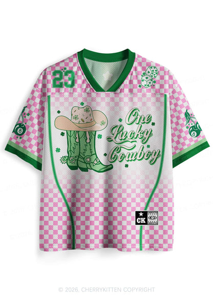 Custom One Lucky Cowboy St Patricks Y2K Sport Jersey Shirts Cherrykitten