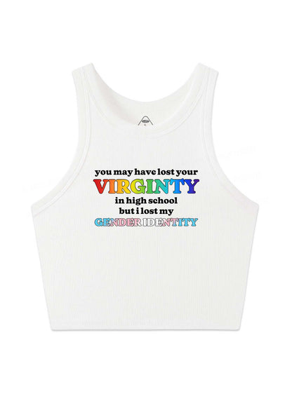I Lost My Gender Identity Pride Y2K Crop Tank Top Cherrykitten