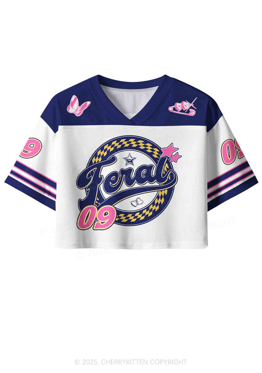Custom Feral Star Y2K Crop Sport Jersey Shirts Cherrykitten