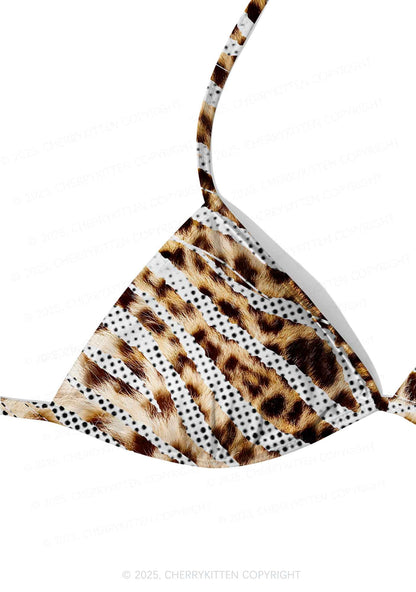 Whimsical Leopard Y2K Print Bikini Set Cherrykitten