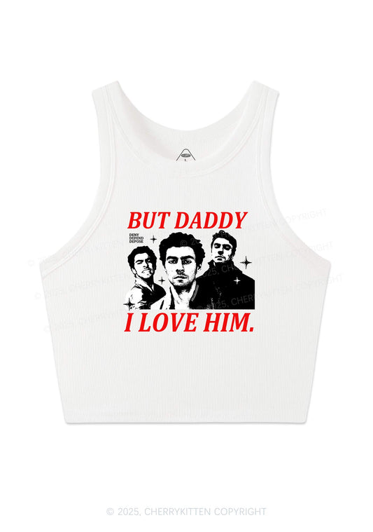 Daddy I Love Luigi Y2K Crop Tank Top Cherrykitten