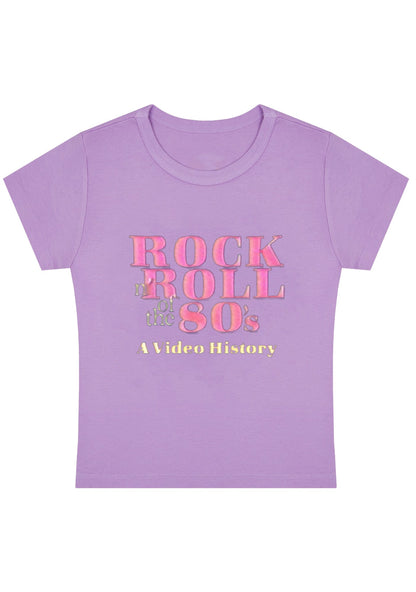 Curvy Rock Roll 80's Baby Tee