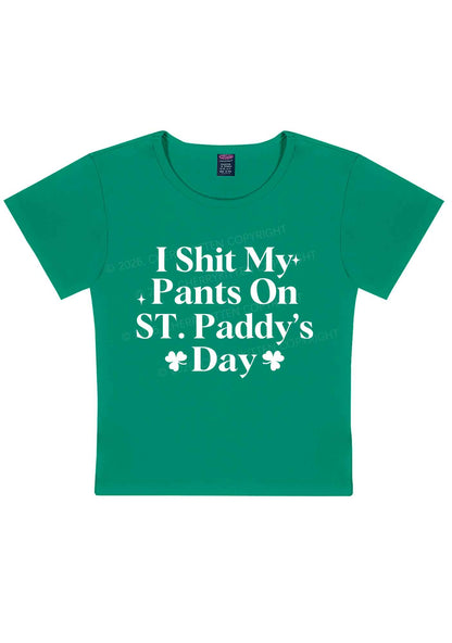 I Shxt My Pants St Patricks Y2K Baby Tee Cherrykitten