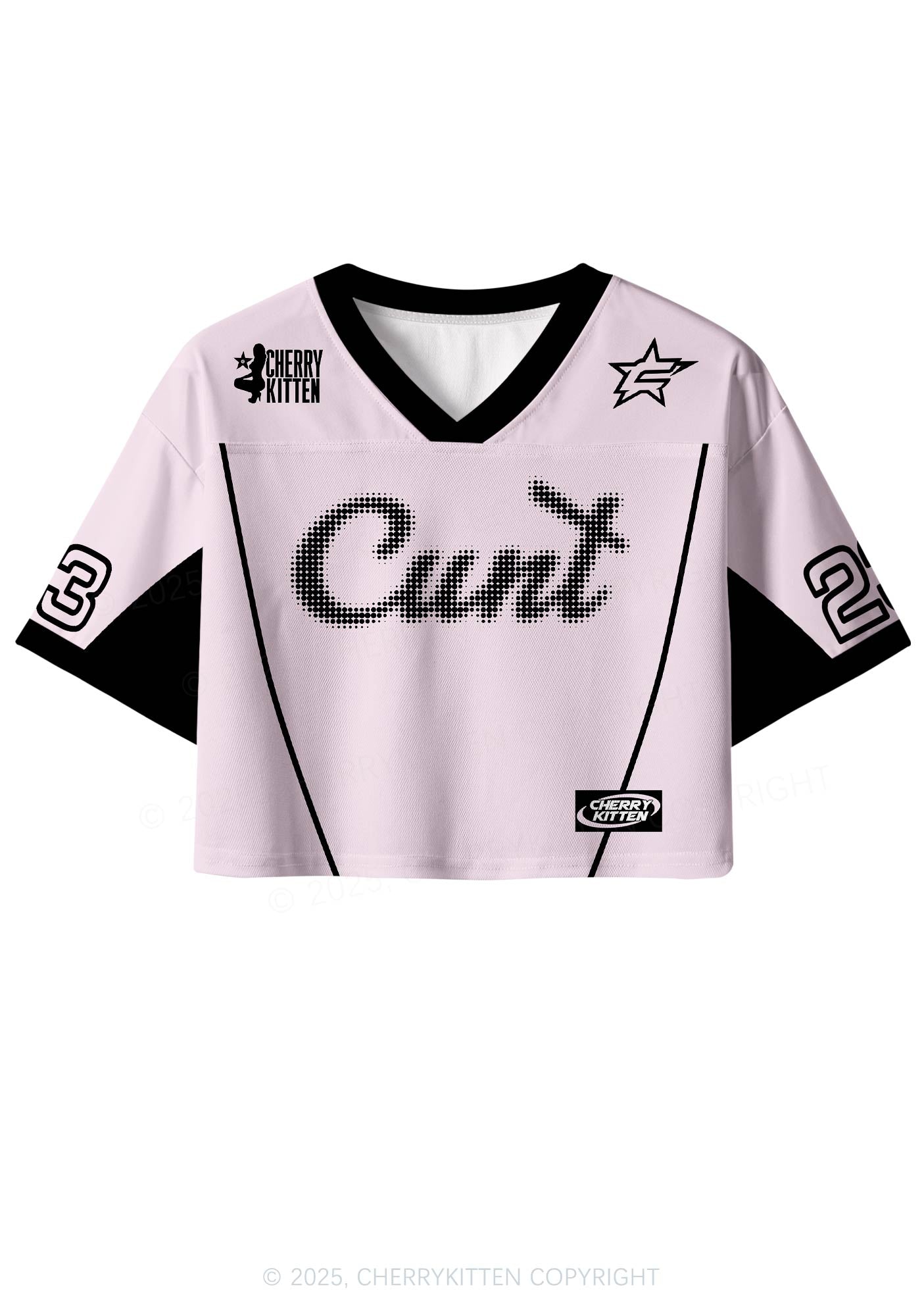 Custom Pixel Cxxt Y2K Crop Sport Jersey Shirts Cherrykitten