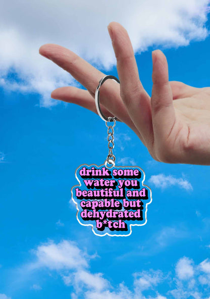 Drink Some Water 1Pc Y2K Keychain Cherrykitten