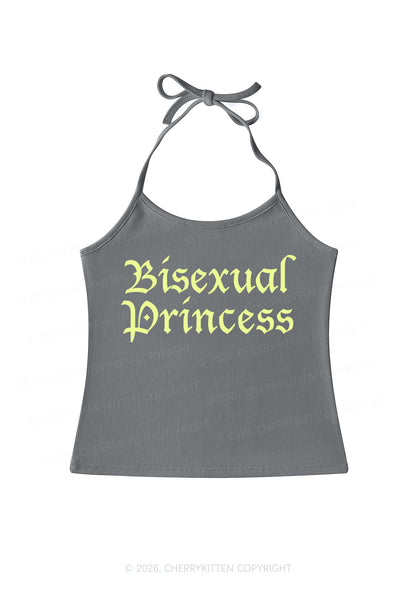 Bisexual Princess Pride Y2K Halter Neck Cami Cherrykitten