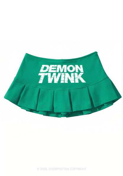 Demon Twink Pride Y2K Mini Pleated Skirts Cherrykitten