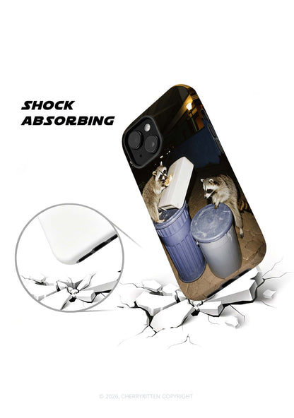 Raccoons Pizza Feast Y2K Phone Case Cherrykitten