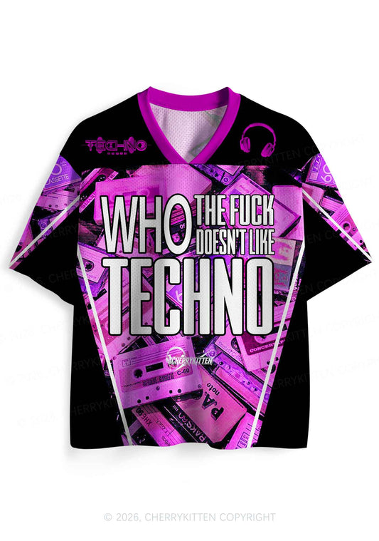 Who Doesnt Like Techno Y2K Sport Jersey Shirts Cherrykitten