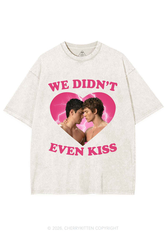 We Didnt Even Kiss Each Other HR Y2K Shirts Washed Tee Cherrykitten
