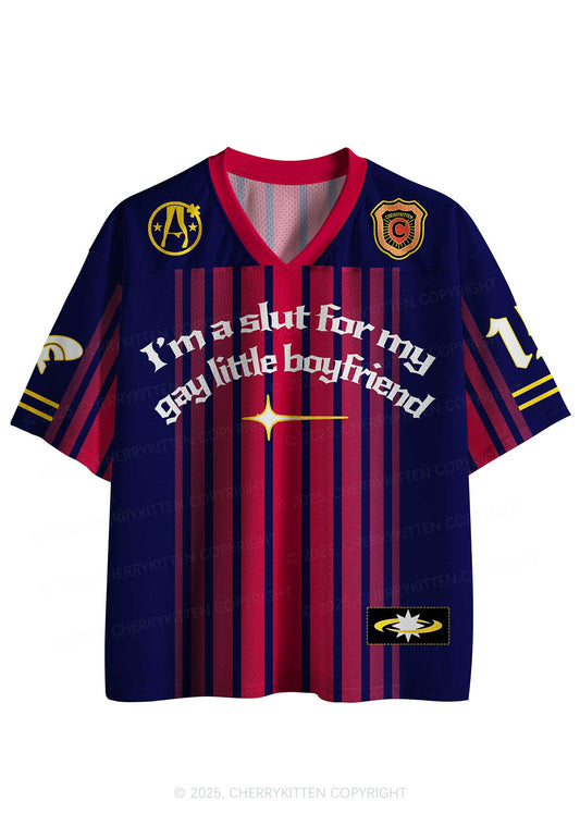 Custom Slxt For My Gay BF Y2K Sport Jersey Shirts Cherrykitten