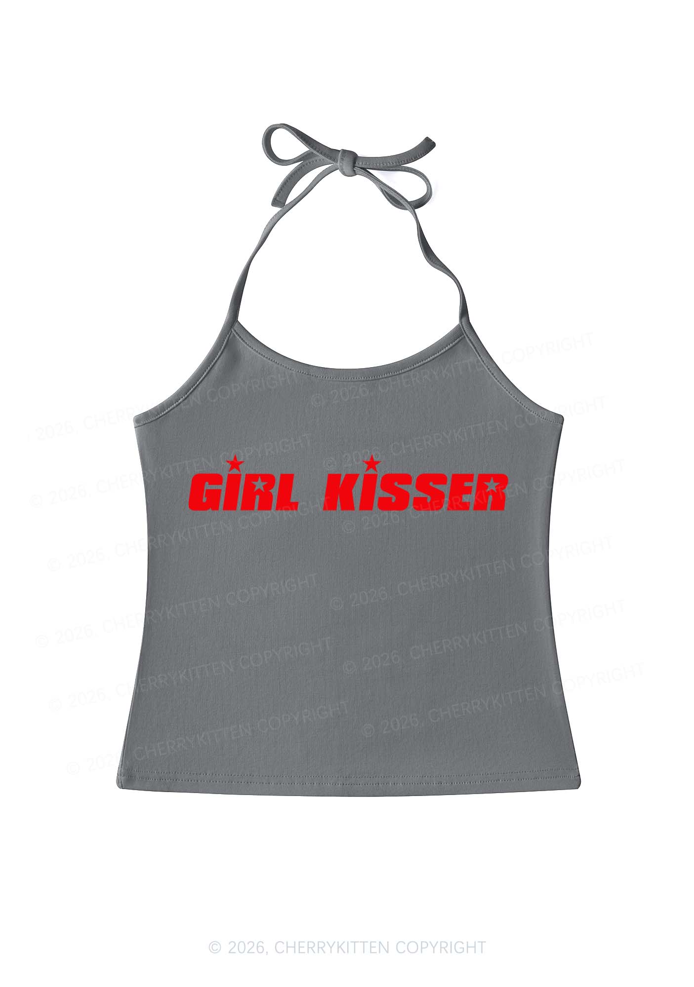Girl Kisser Star Y2K Halter Neck Cami Cherrykitten