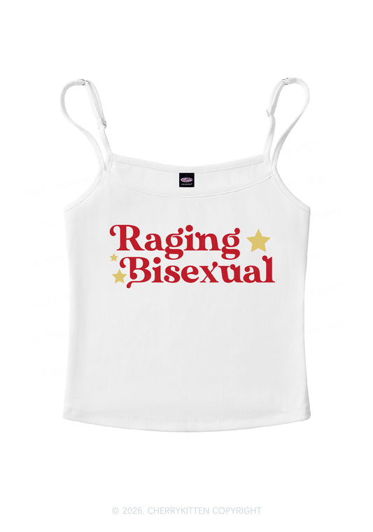Raging Bisexual Stars Pride Y2K Spaghetti Strap Cami Cherrykitten