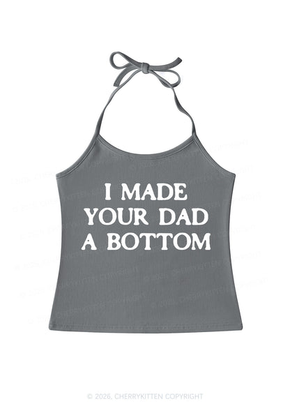 Made Your Dad Bottom Pride Y2K Halter Neck Cami Cherrykitten