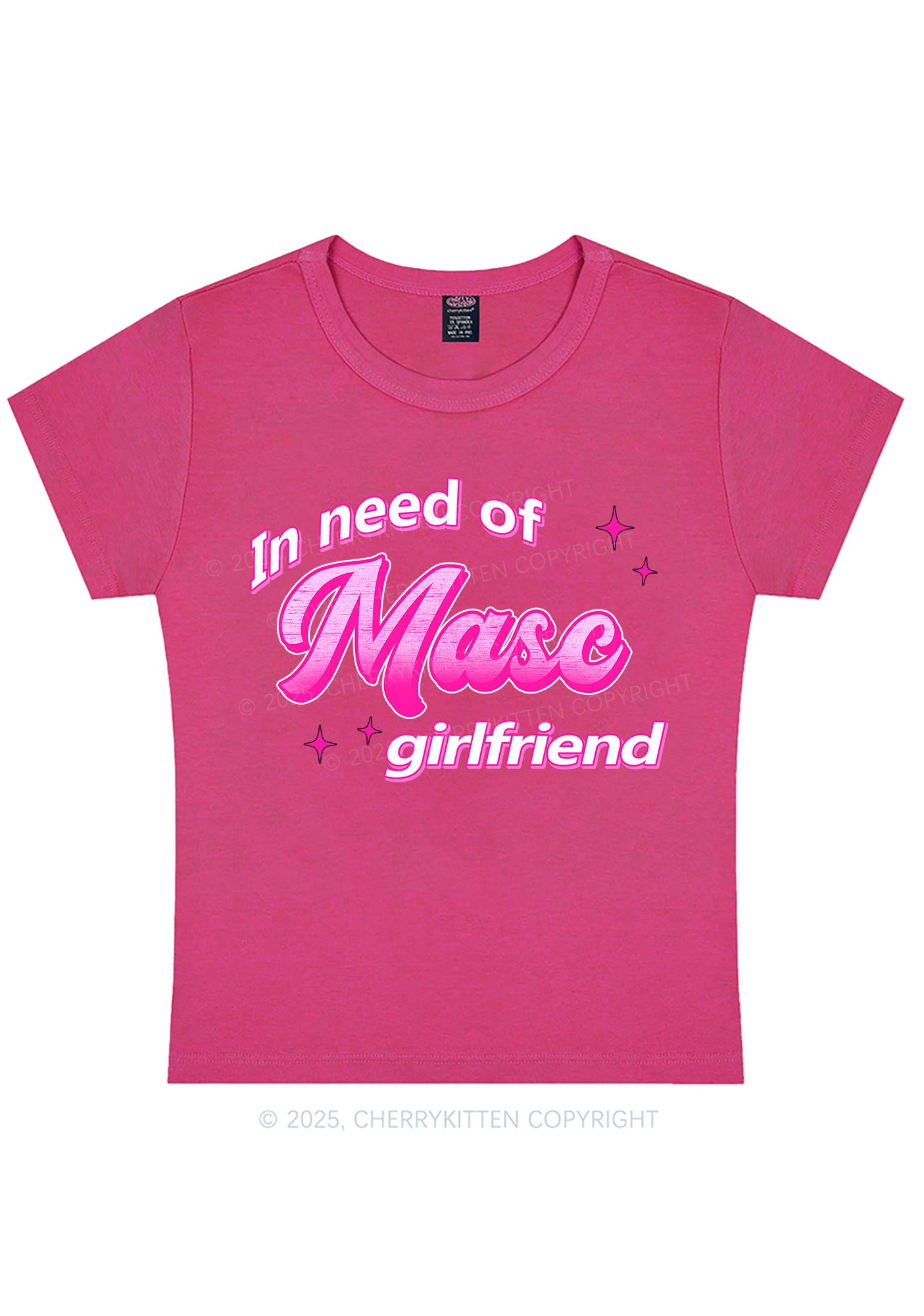 Need Masc Girlfriend Pride Y2K Baby Tee Cherrykitten