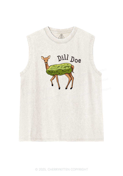 Dill Doe Y2K Washed Muscle Tank Cherrykitten
