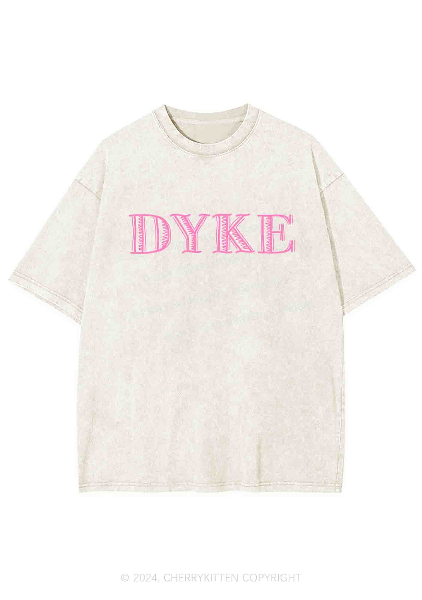 DYKE Y2K Washed Tee Cherrykitten