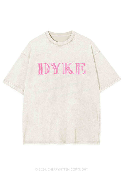 DYKE Y2K Washed Tee Cherrykitten