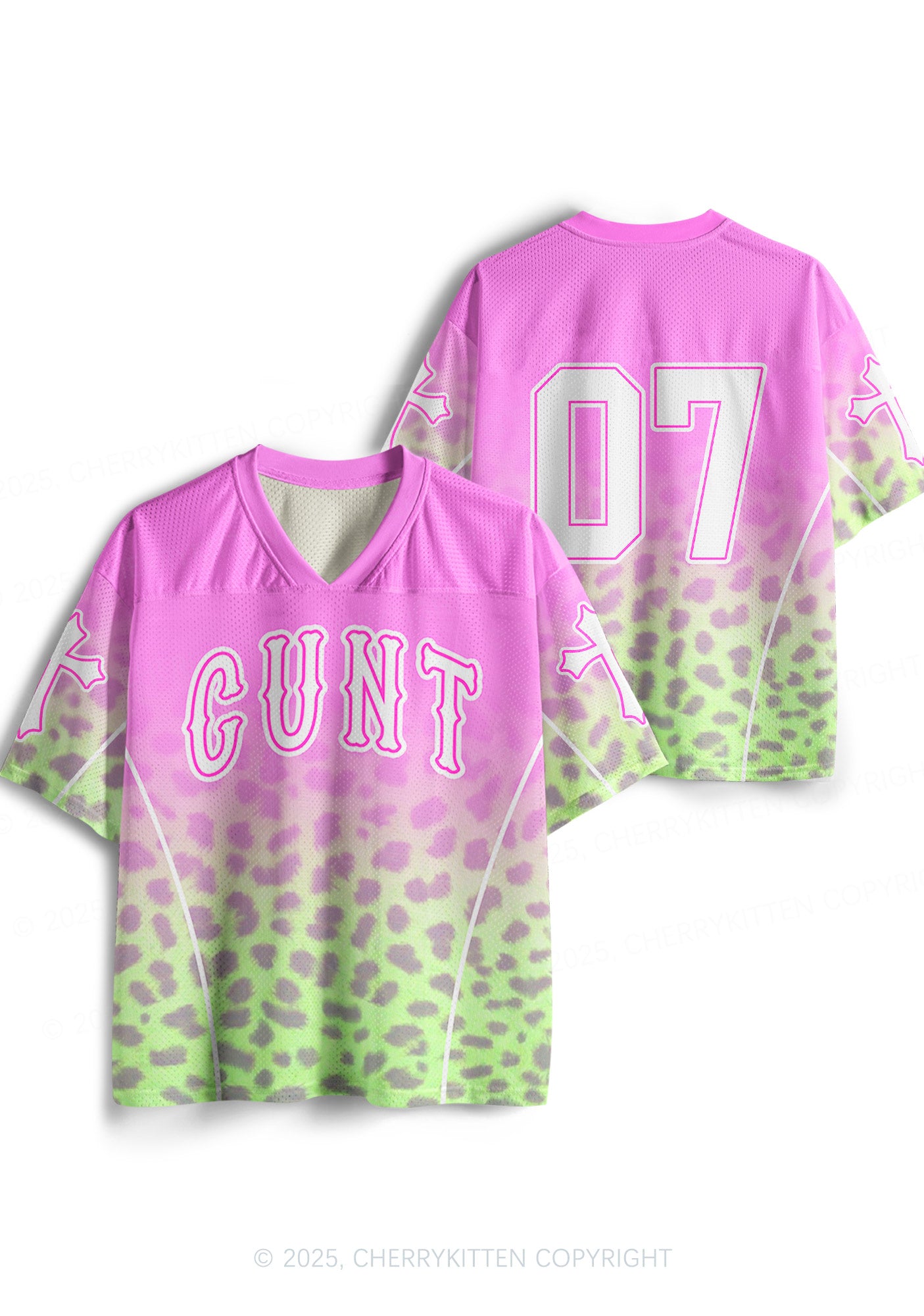 Custom Pink Leopard Cxxt Y2K Sport Jersey Shirts Cherrykitten
