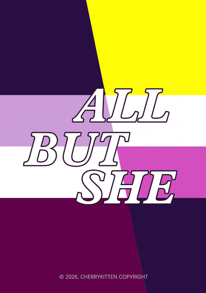 All But She Pride 1Pc Y2K Pin Badge Cherrykitten