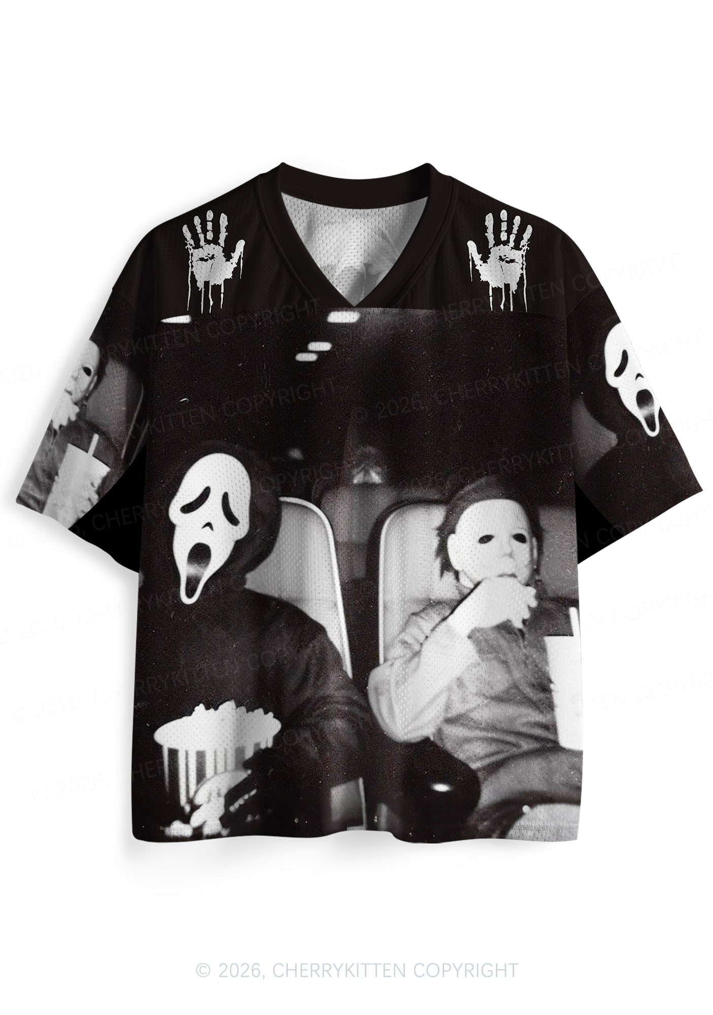 Halloween Watching Movie Y2K Sport Jersey Shirts Cherrykitten