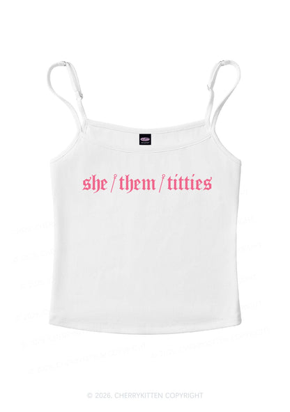 She Them Txtties Pride Y2K Spaghetti Strap Cami Cherrykitten