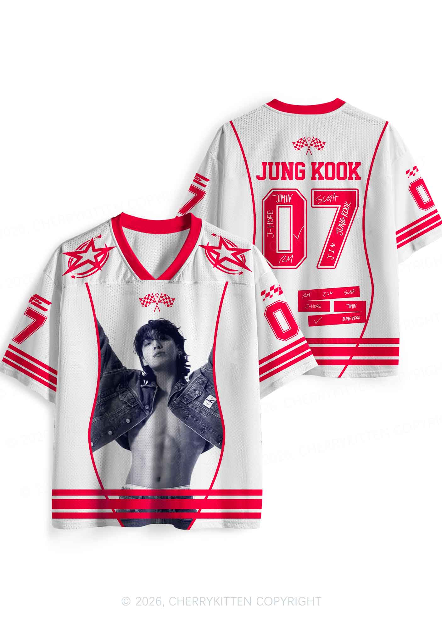 Cowboy Boy Kpop Y2K Sport Jersey Shirts Cherrykitten