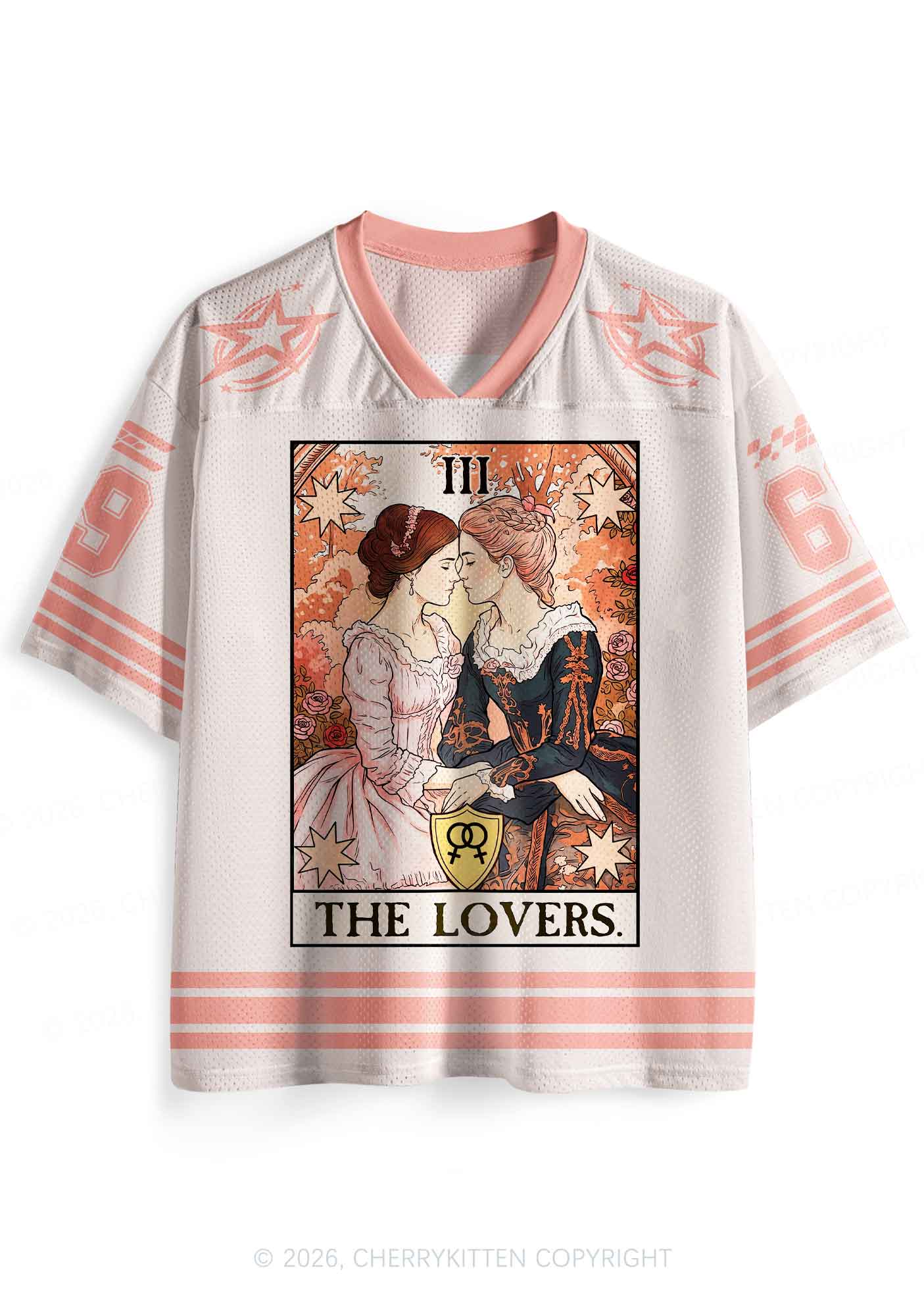 Victorian Rose Lesbian Pride Y2K Sport Jersey Shirts Cherrykitten