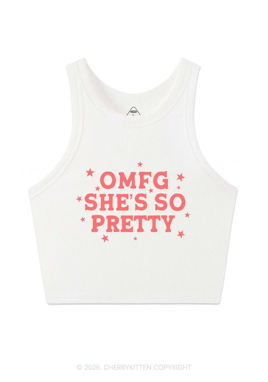 OMFG Shes So Pretty Pride Y2K Crop Tank Top Cherrykitten