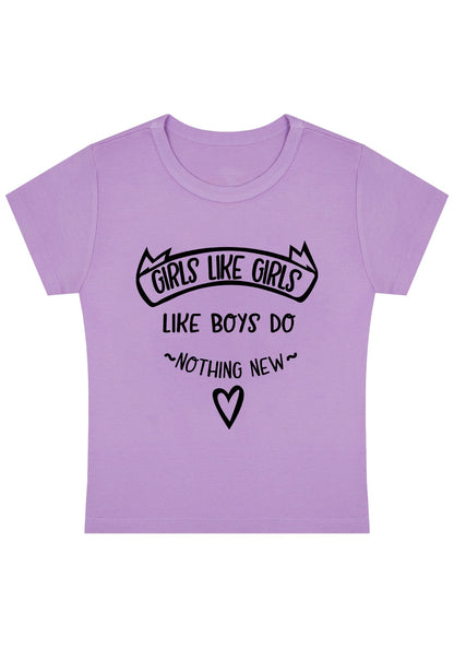 Curvy Girls Like Girls Like Boys Do Nothing New Baby Tee