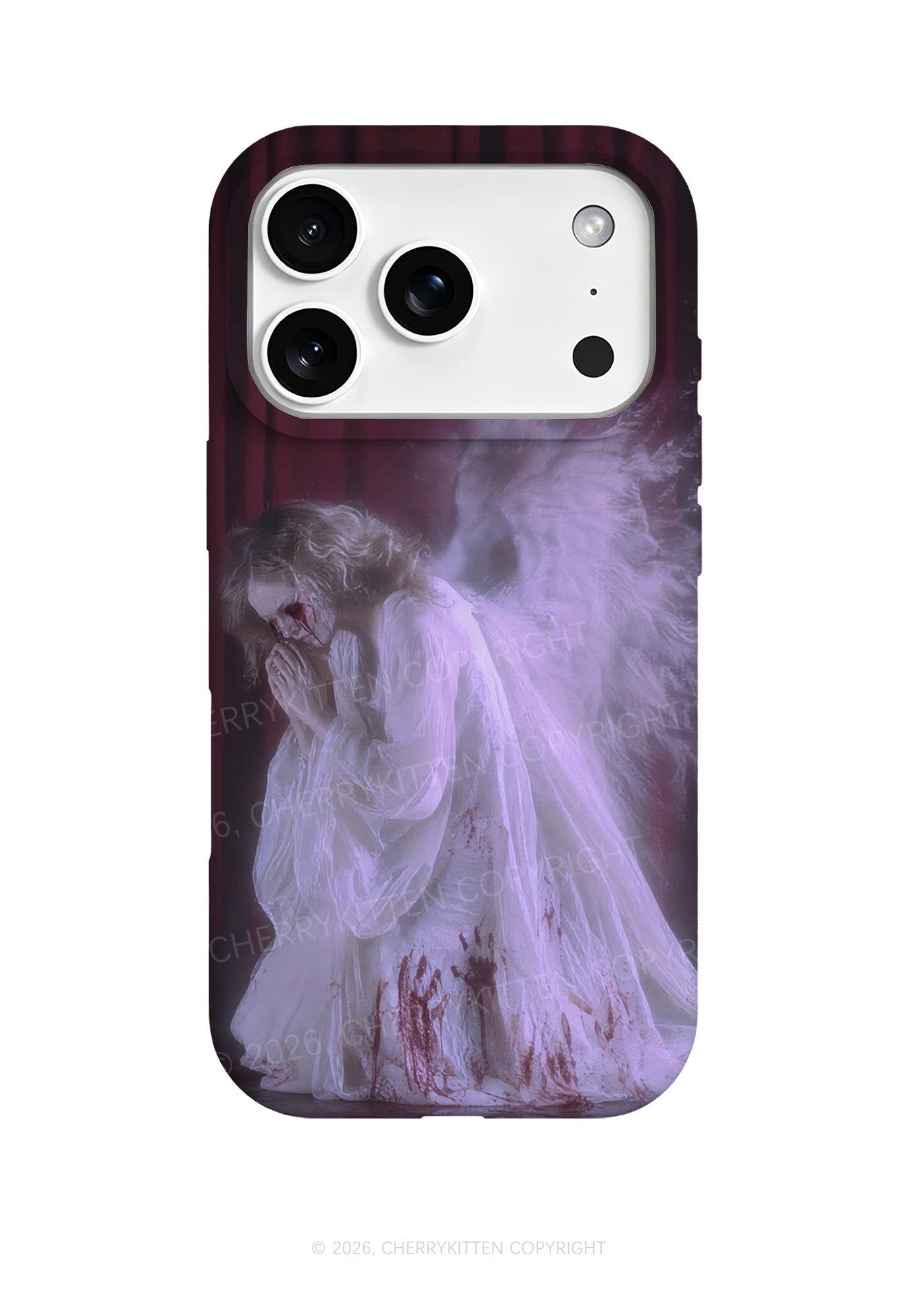 Halloween Bloody Praying Angel Y2K Phone Case Cherrykitten