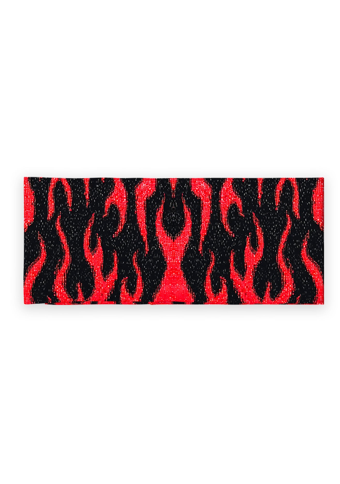 Red Flame Y2K Print Foldover Waistband Cherrykitten