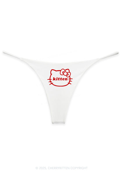 Cute Kitten Y2K Bikini String Thong Cherrykitten