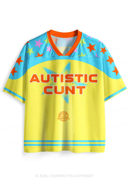 Autistic Cxxt Stars Y2K Sport Jersey Shirts Cherrykitten