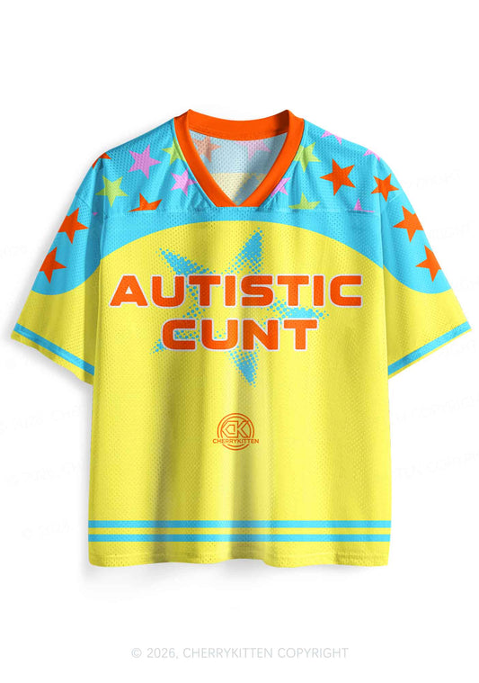 Autistic Cxxt Stars Y2K Sport Jersey Shirts Cherrykitten