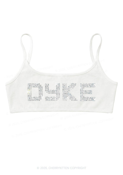 Rhinestone Dyke Pride Y2K Super Crop Cami Cherrykitten