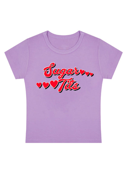 Sugar Six Hearts Y2K Baby Tee