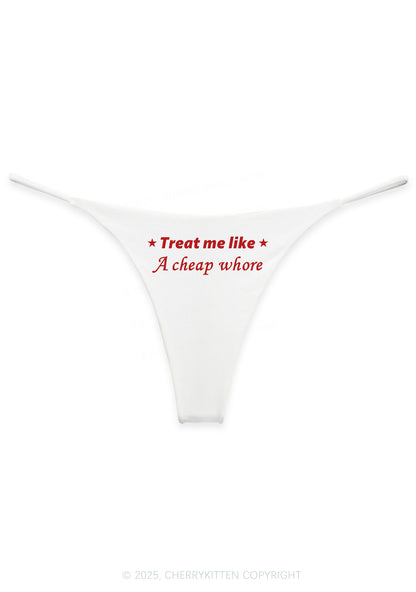 Treat Me Like Hore Y2K Bikini String Thong Cherrykitten