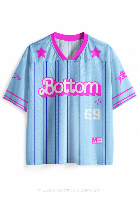Blue Bottom Pride Y2K Sport Jersey Shirts Cherrykitten