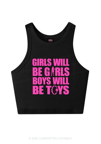 Girls Toys Y2K Crop Tank Top Cherrykitten