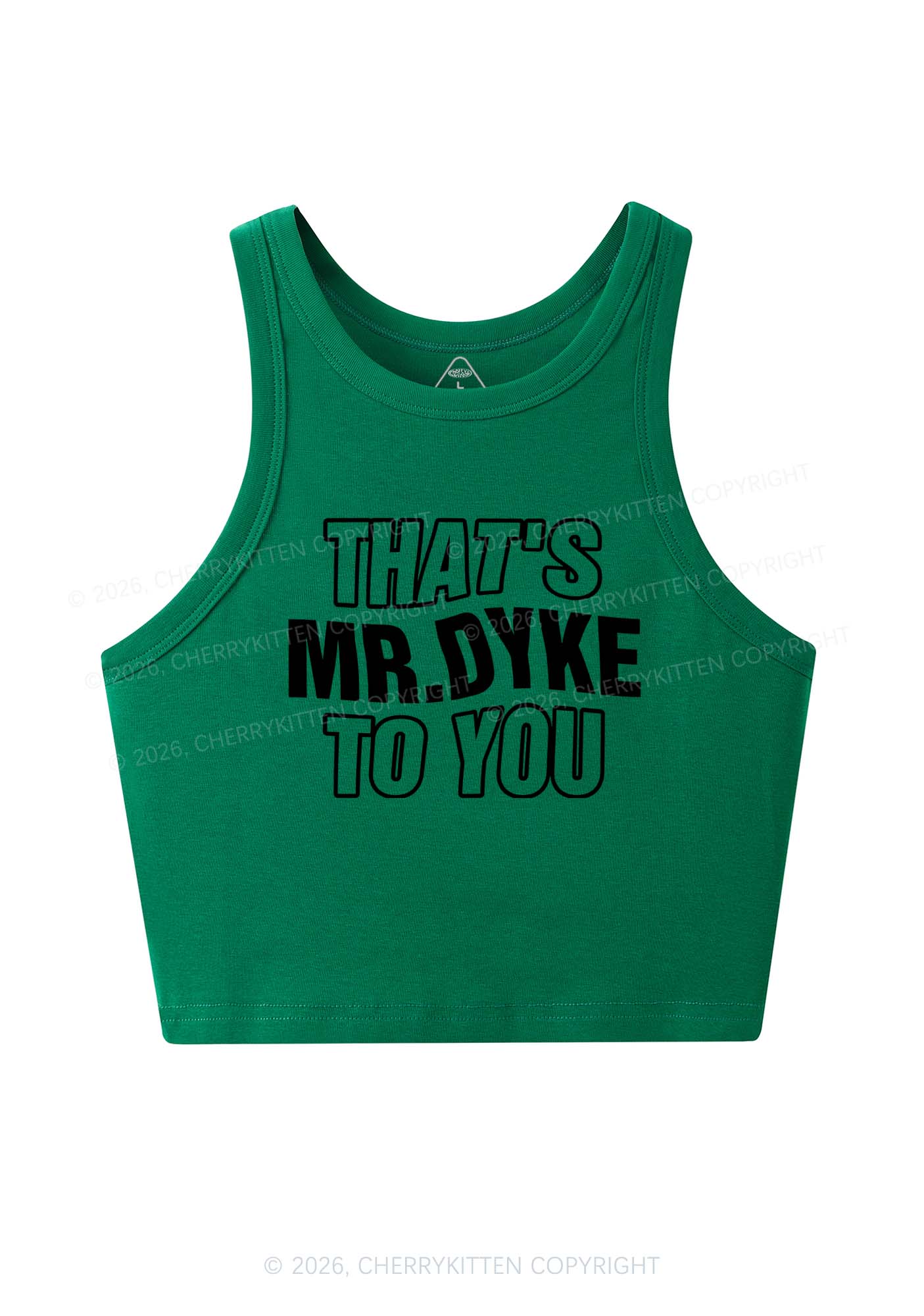 Thats Mr Dyke Pride Y2K Crop Tank Top Cherrykitten