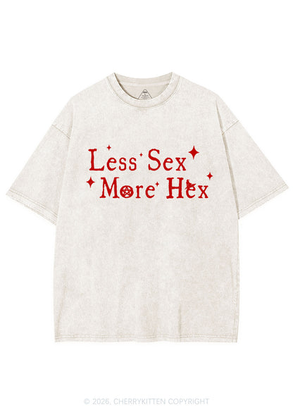 Less Sx More Hex Y2K Shirts Washed Tee Cherrykitten